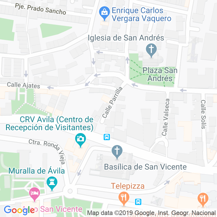 Código Postal calle Parrilla, La en Ávila