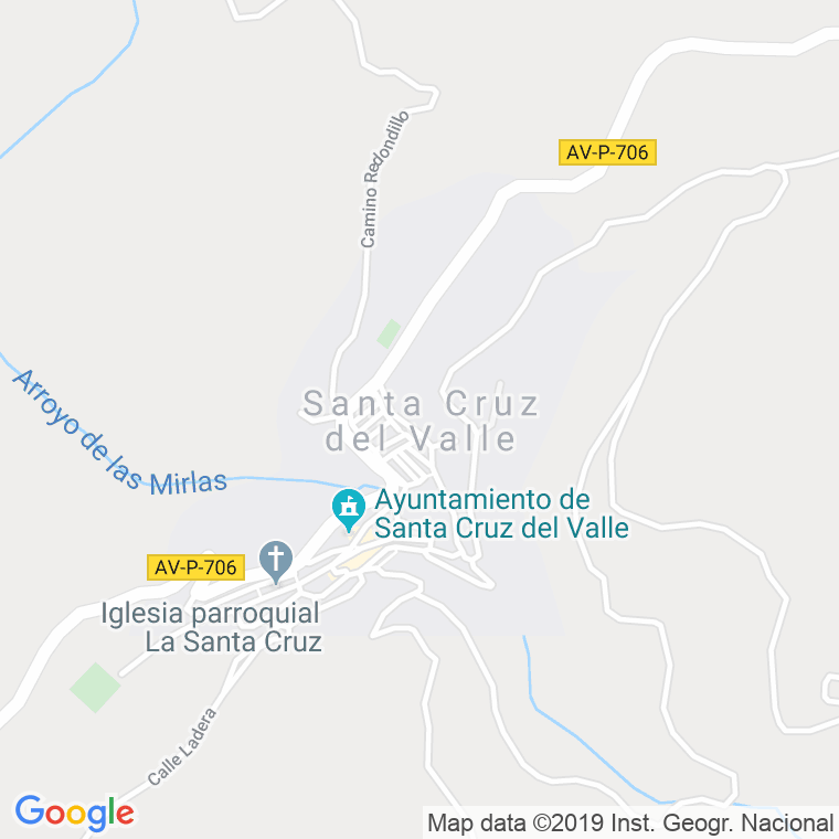 Código Postal de Santa Cruz Del Valle en Ávila