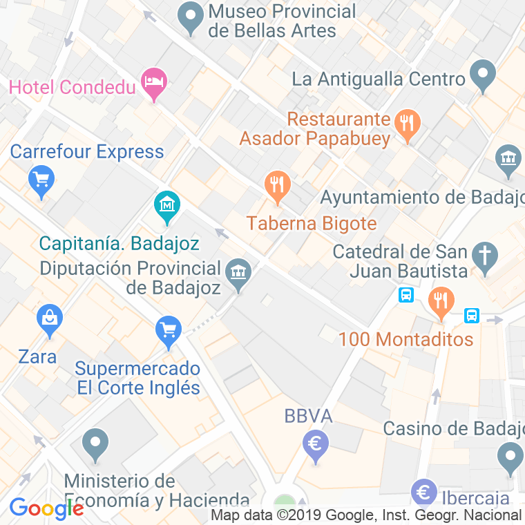 Código Postal calle Felipe Checa en Badajoz