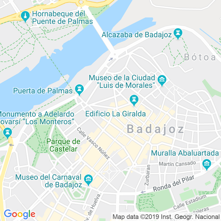 Código Postal calle Hospital Militar en Badajoz