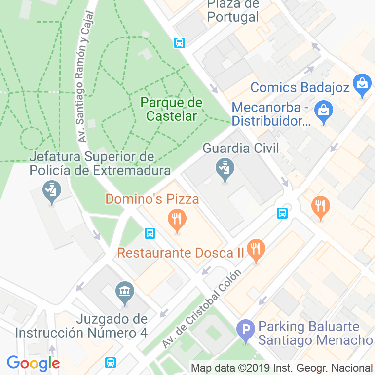 Código Postal calle Juan Antonio Cansino Rioboo en Badajoz