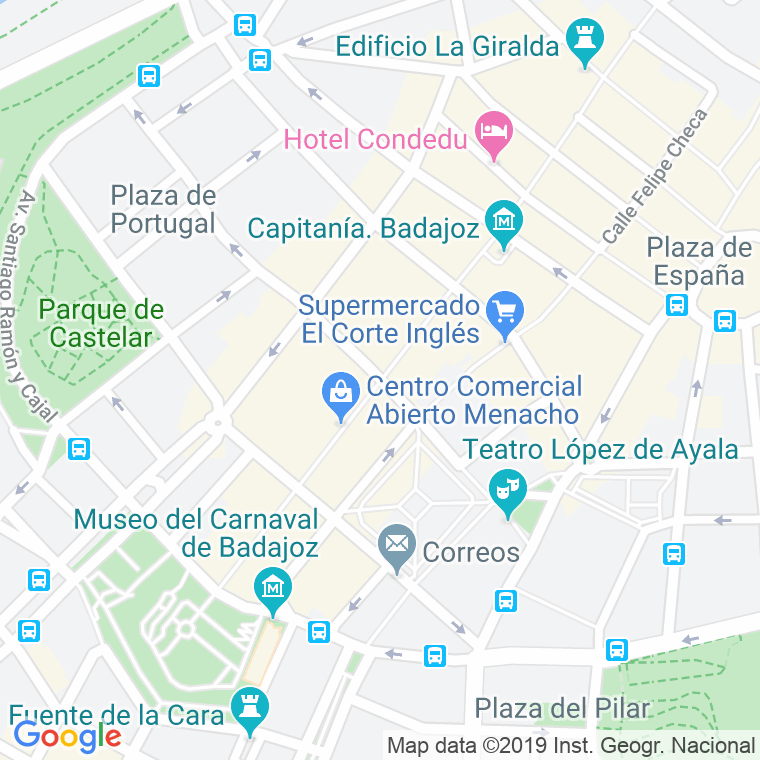 Código Postal calle Menacho en Badajoz