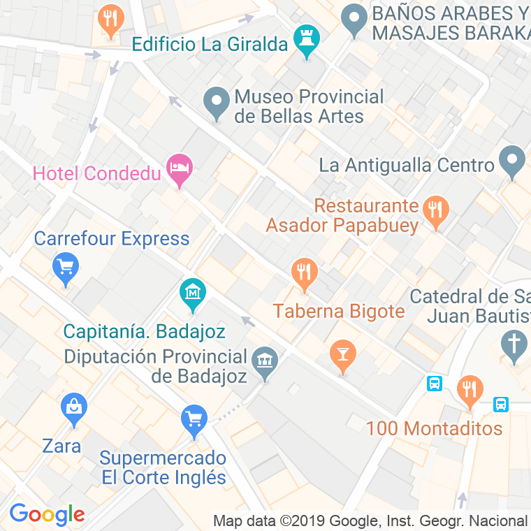 Código Postal calle Muñoz Torrero   (Impares Del 13 Al Final)  (Pares Del 16 Al Final) en Badajoz