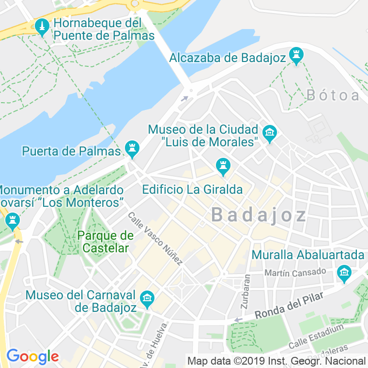 Código Postal calle Regulares Merroquies en Badajoz