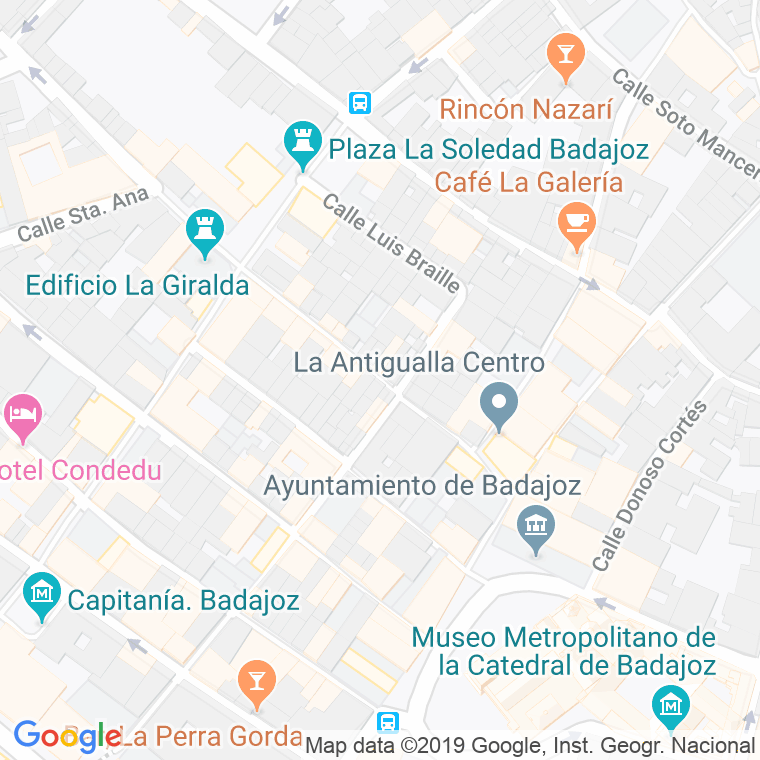 Código Postal calle Virgen De La Soledad   (Impares Del 9 Al Final)  (Pares Del 14 Al Final) en Badajoz