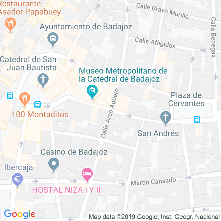 Código Postal calle San Blas en Badajoz