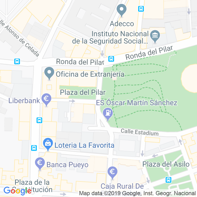 Código Postal calle Pilar, plaza (Impares Del 1 Al Final)  (Pares Del 2 Al Final) en Badajoz