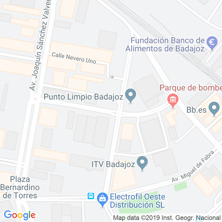 Código Postal calle Antonio Correa, avenida en Badajoz