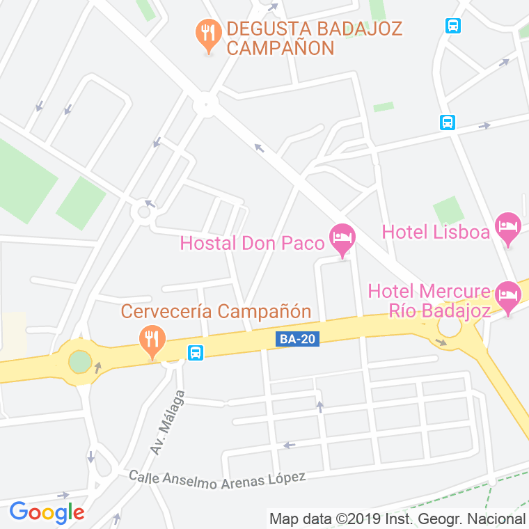 Código Postal calle Doctor Sanchez Misiego en Badajoz
