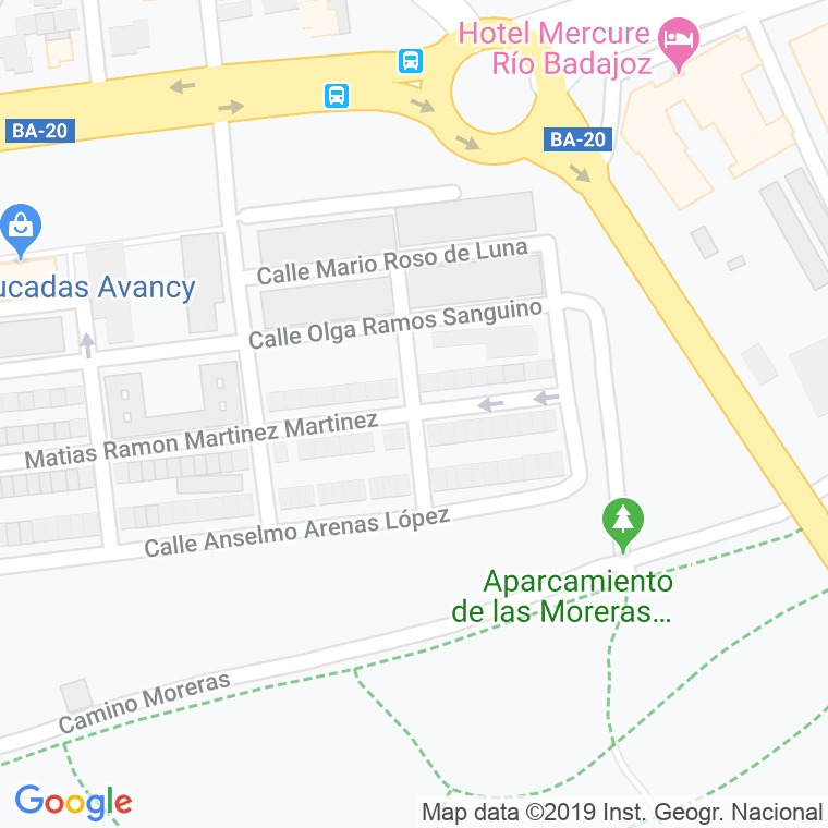 Código Postal calle Luis Landero en Badajoz