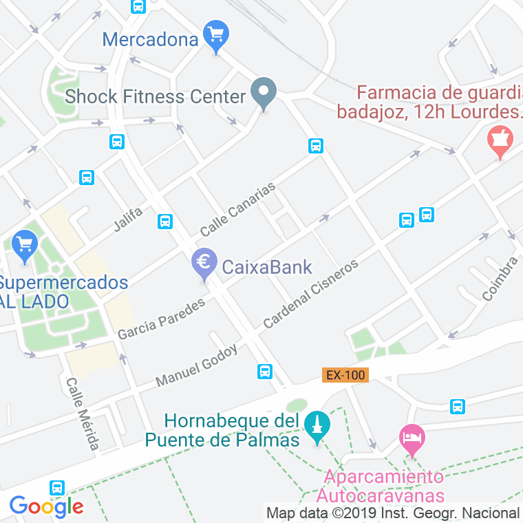 Código Postal calle Luis Y Carlos Pla en Badajoz