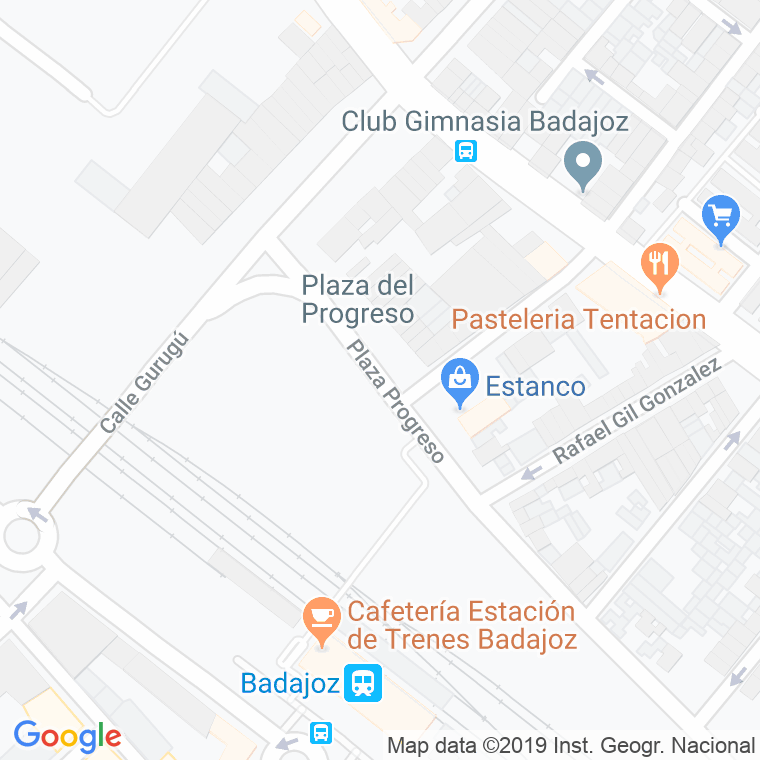 Código Postal calle Progreso, plaza en Badajoz