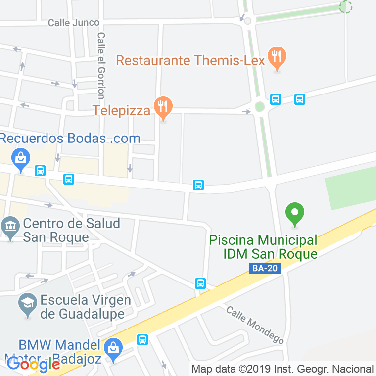 Código Postal calle Jose Carrillo Diaz en Badajoz