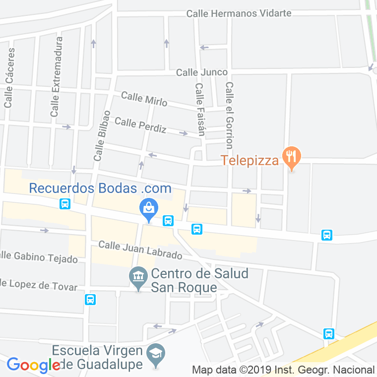 Código Postal calle Manzano, El en Badajoz