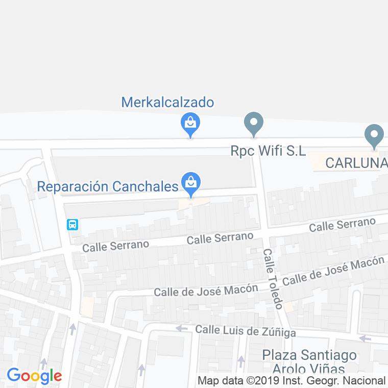 Código Postal calle Ramon De Lurumbe en Badajoz