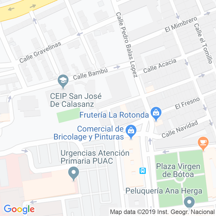 Código Postal calle Abedul, El en Badajoz