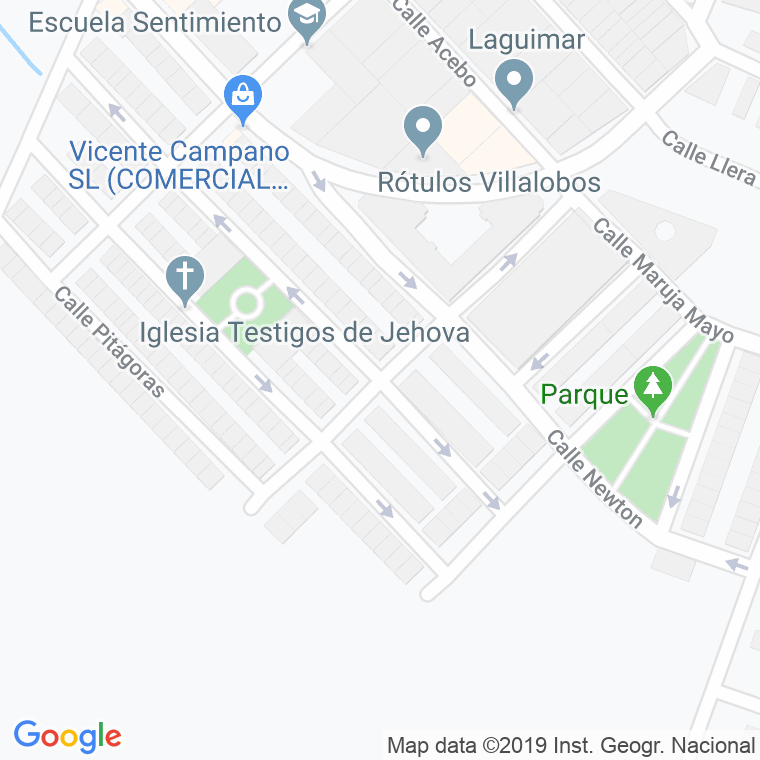 Código Postal calle Margarita Xirgut en Badajoz