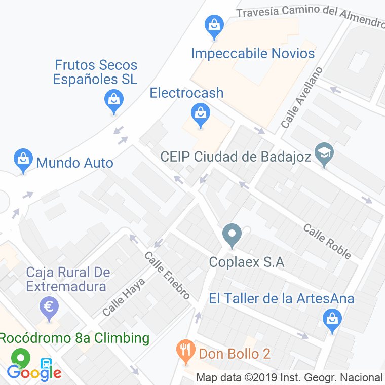 Código Postal calle Mimosa, La en Badajoz