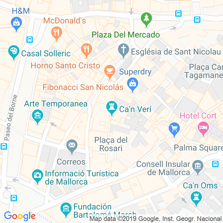 Código Postal calle Can Veri en Palma de Mallorca
