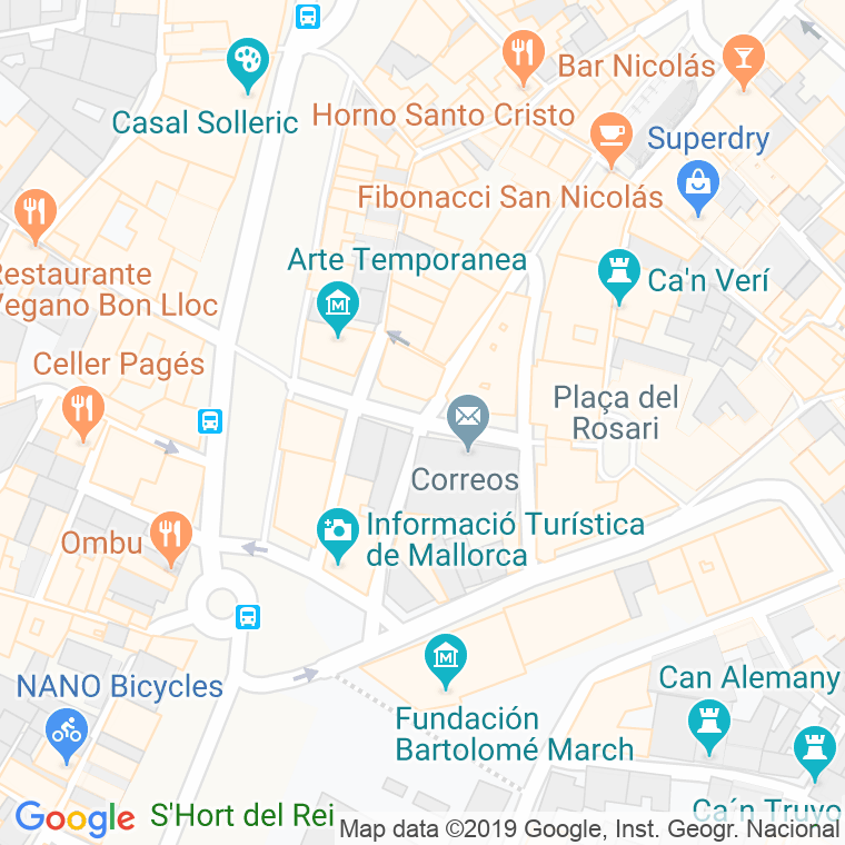 Código Postal calle Constitucio en Palma de Mallorca