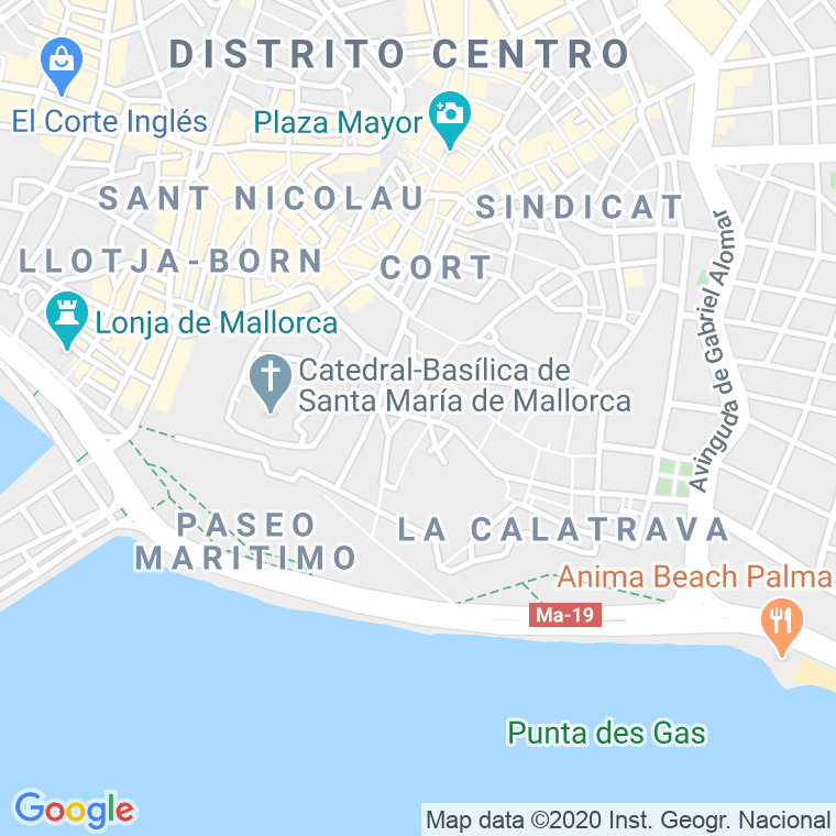 Código Postal calle Enric en Palma de Mallorca