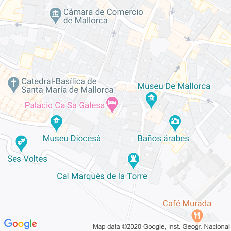 Código Postal calle Ginard en Palma de Mallorca