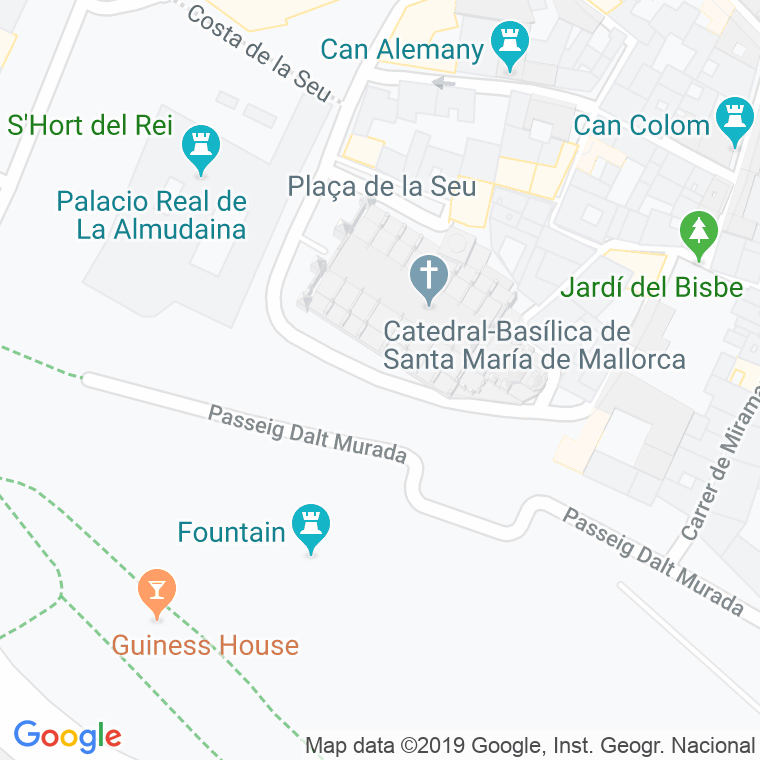Código Postal calle Mirador en Palma de Mallorca