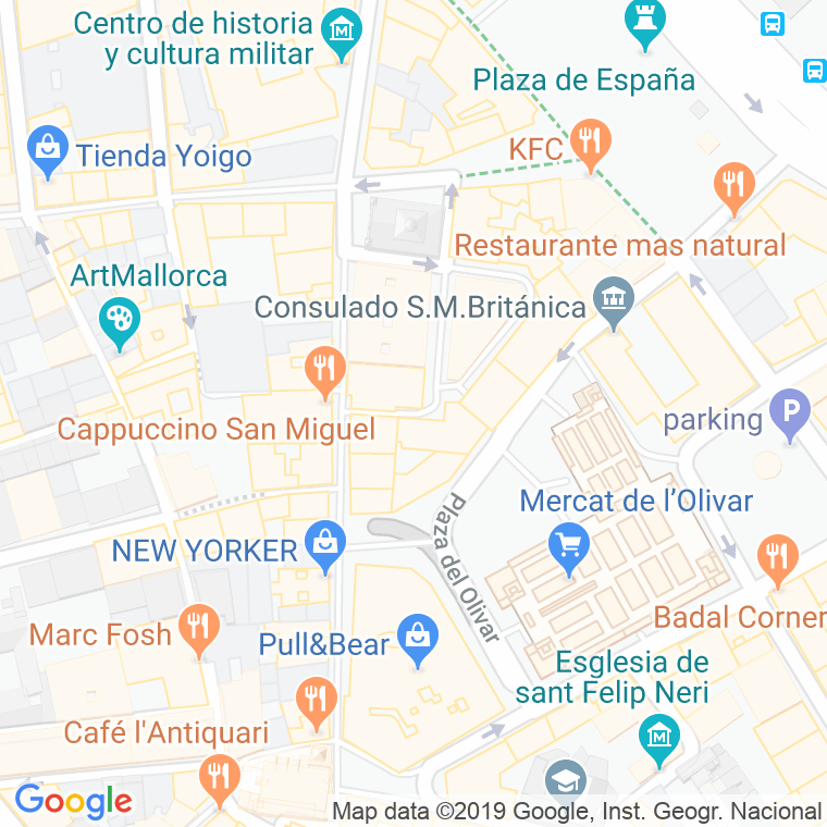 Código Postal calle Crist Verd en Palma de Mallorca