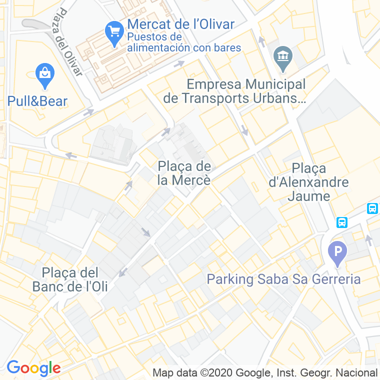 Código Postal calle Merce, plaça en Palma de Mallorca