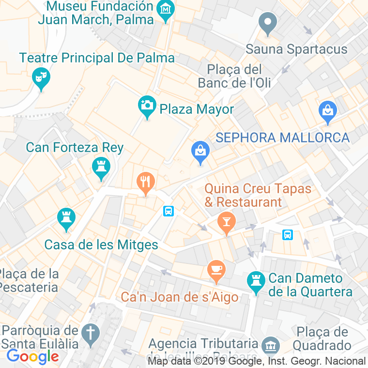 Código Postal calle Miracle en Palma de Mallorca