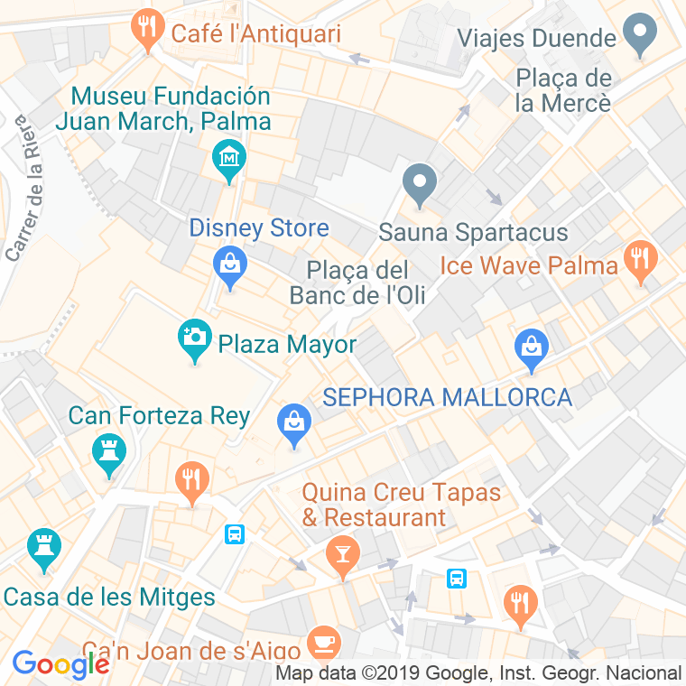 Código Postal calle Oli en Palma de Mallorca