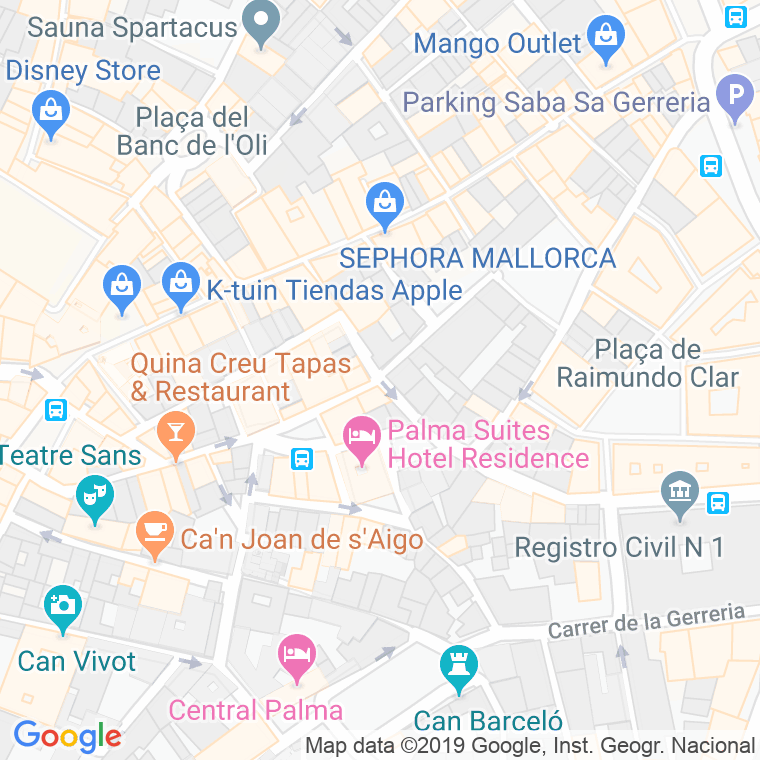 Código Postal calle Pes Del Formatge en Palma de Mallorca