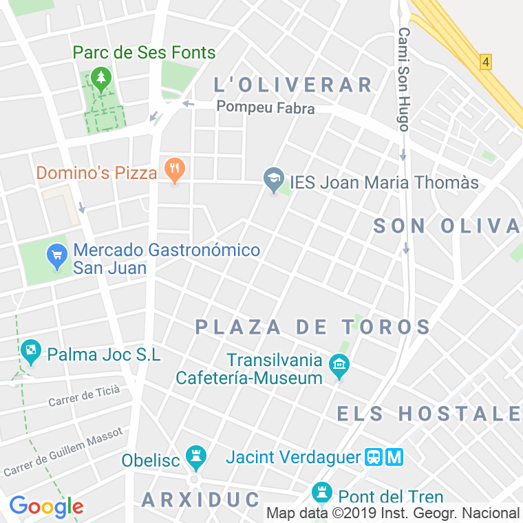 Código Postal calle Pablo Iglesias en Palma de Mallorca