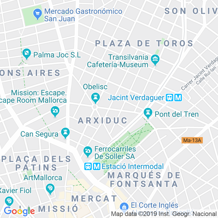Código Postal calle Reina Maria Cristina en Palma de Mallorca