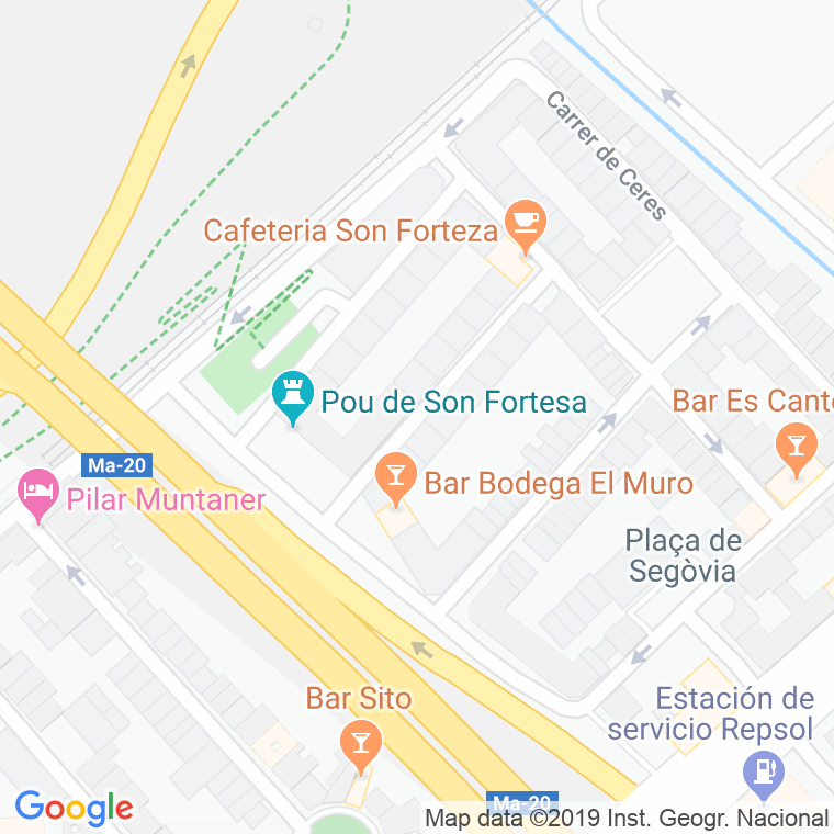 Código Postal calle Joaquim Sorolla en Palma de Mallorca