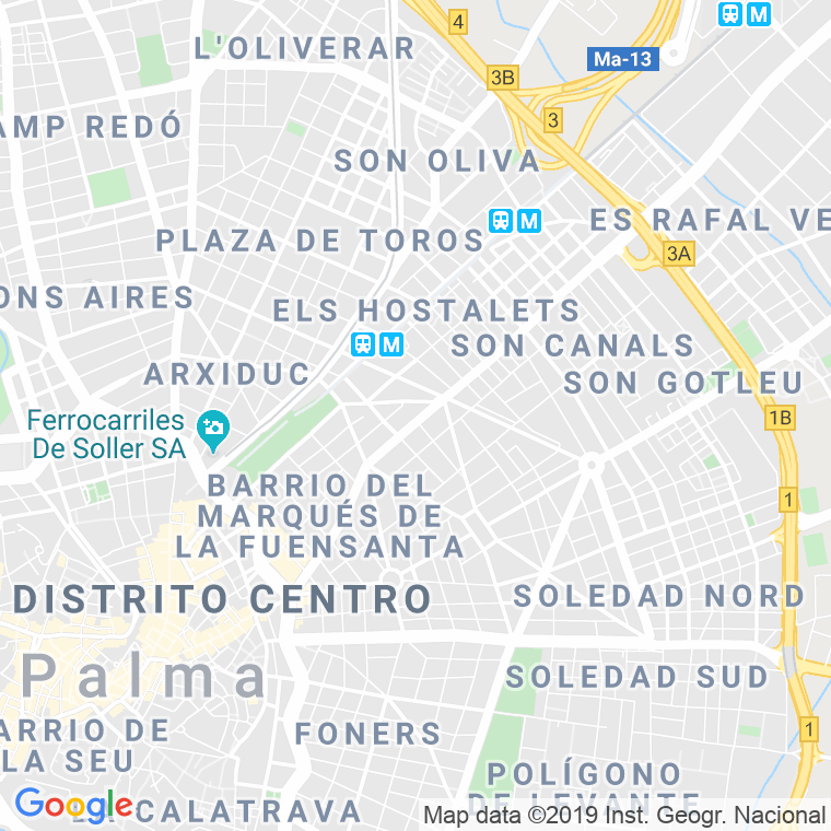 Código Postal calle Submarino Mola en Palma de Mallorca