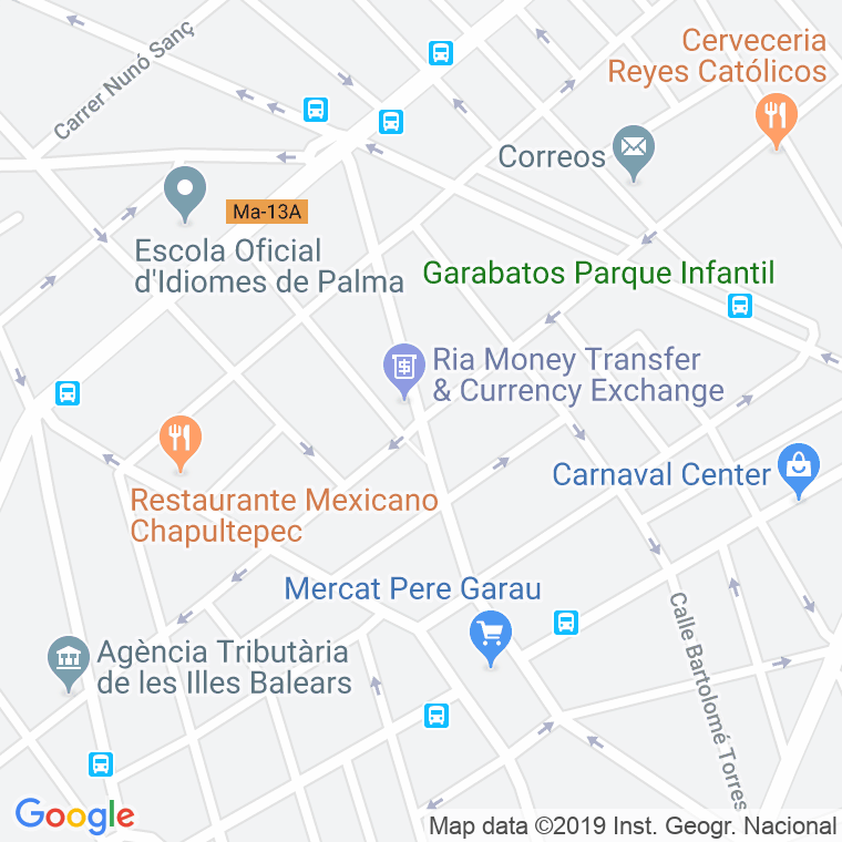Código Postal calle Torcuato Luca De Tena en Palma de Mallorca