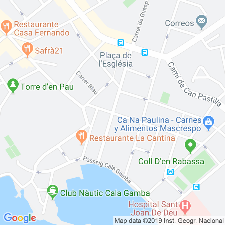 Código Postal calle Bartomeu Castell en Palma de Mallorca