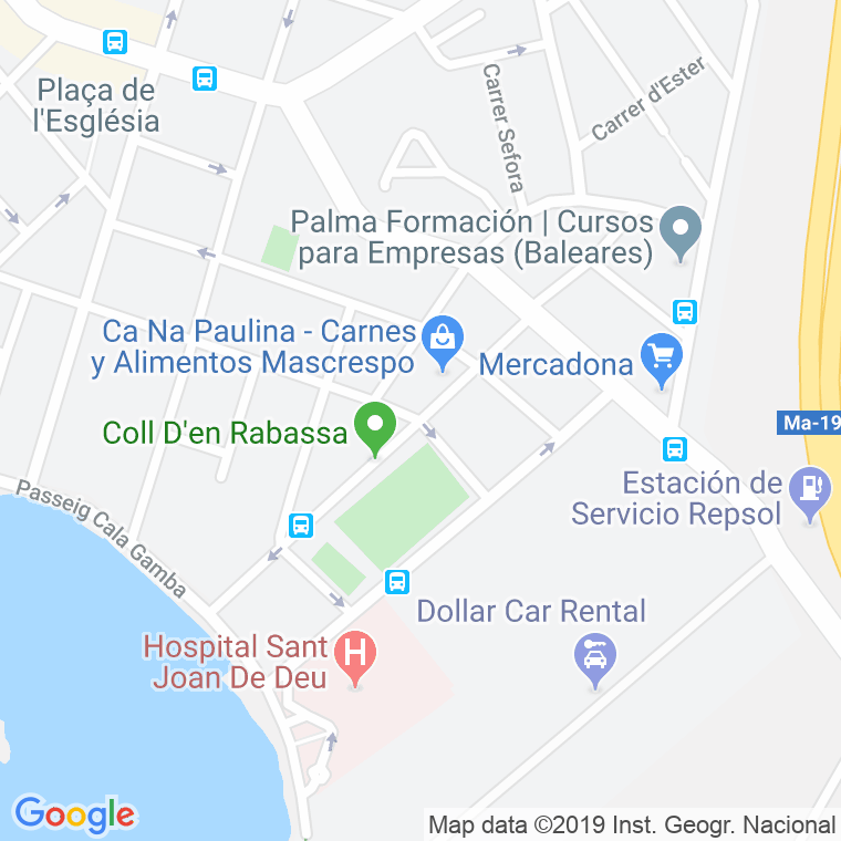 Código Postal calle Can Caimari en Palma de Mallorca