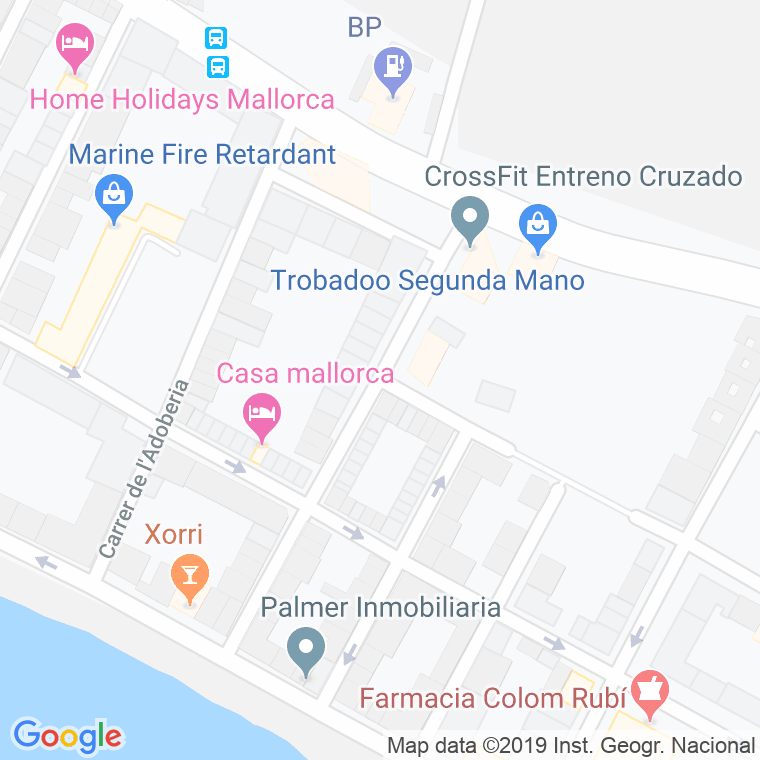 Código Postal calle Damia Reixach en Palma de Mallorca