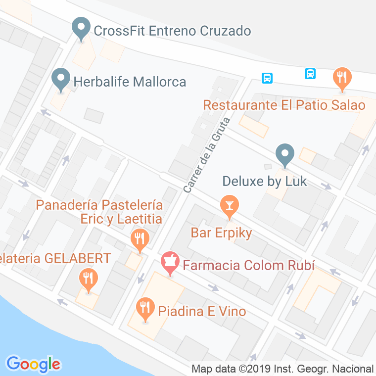 Código Postal calle Gruta, La en Palma de Mallorca