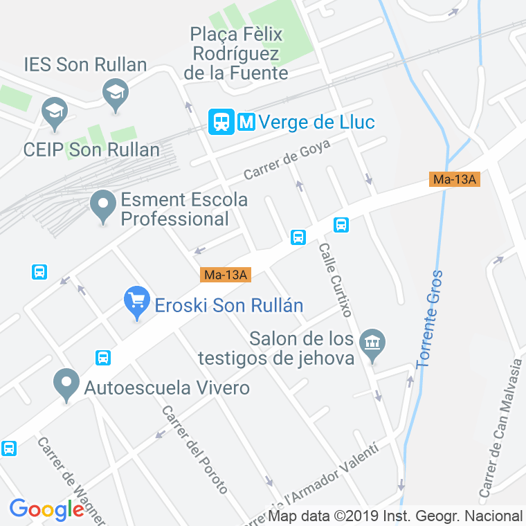 Código Postal calle Calobra en Palma de Mallorca