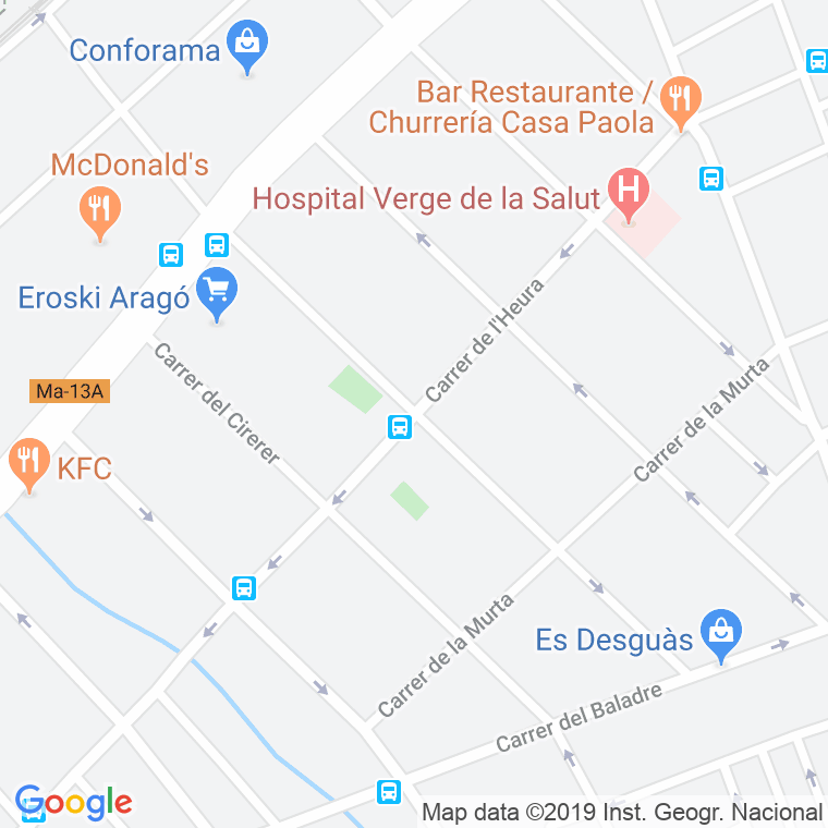 Código Postal calle Heura en Palma de Mallorca