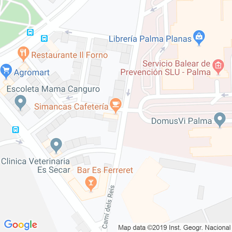 Código Postal calle Cuartel De Simancas en Palma de Mallorca