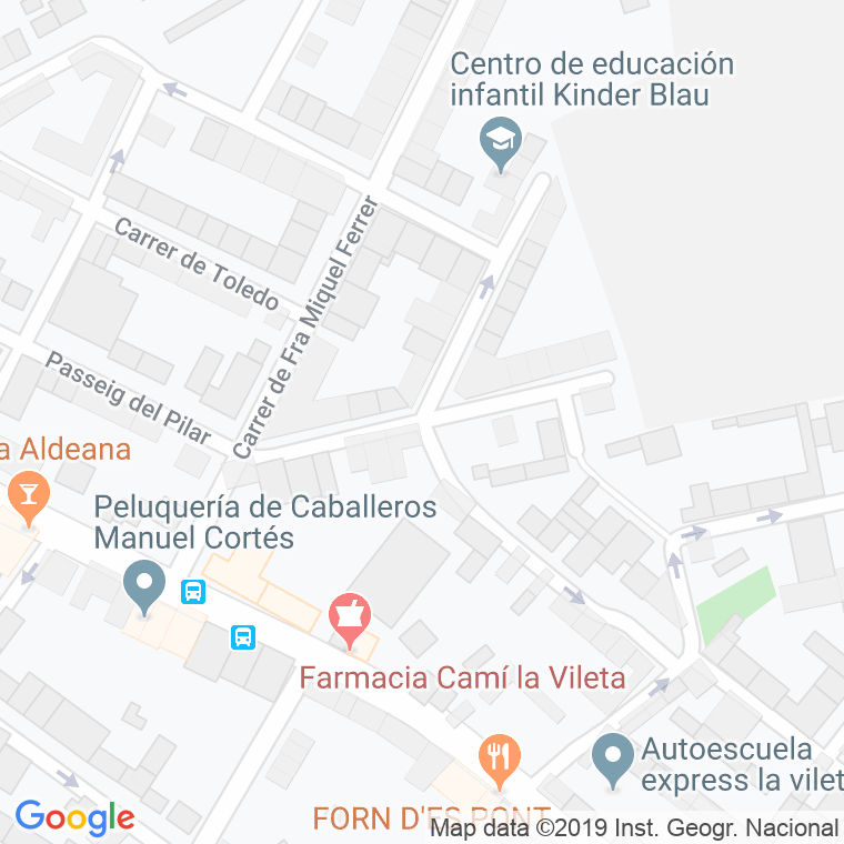 Código Postal calle Dega Tous en Palma de Mallorca