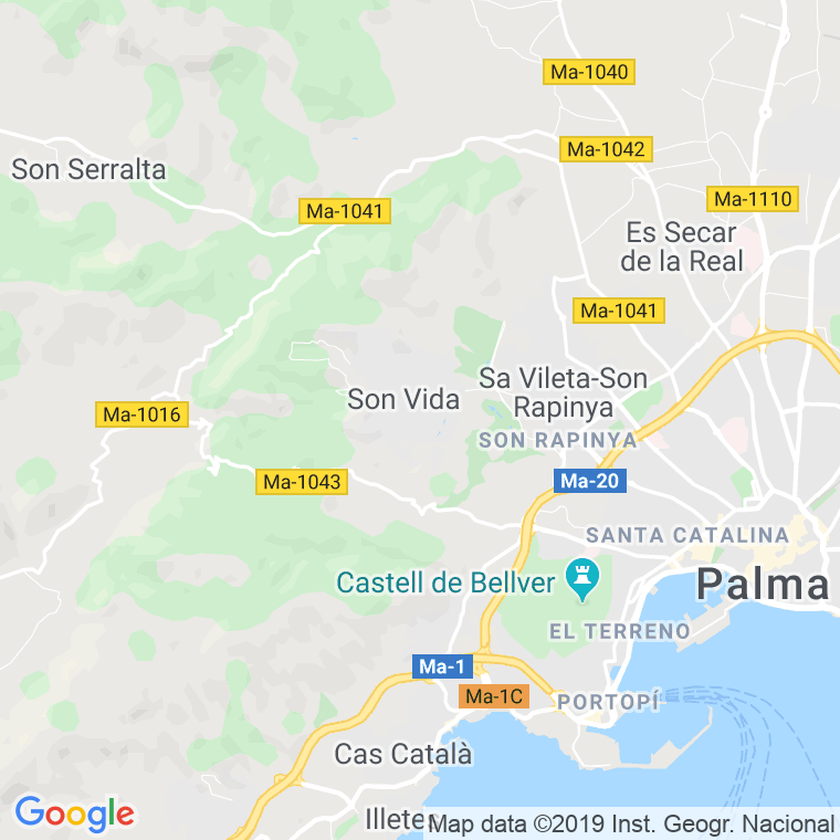 Código Postal calle Andalussia en Palma de Mallorca