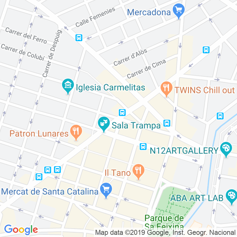 Código Postal calle Comte De Barcelona   (Impares Del 13 Al Final)  (Pares Del 18 Al Final) en Palma de Mallorca