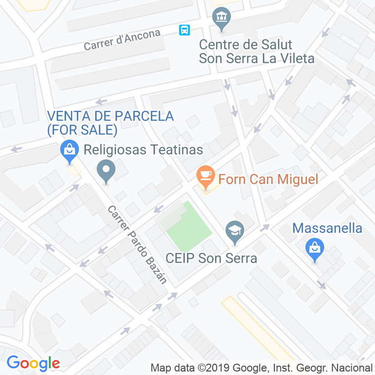 Código Postal calle Gelabert en Palma de Mallorca