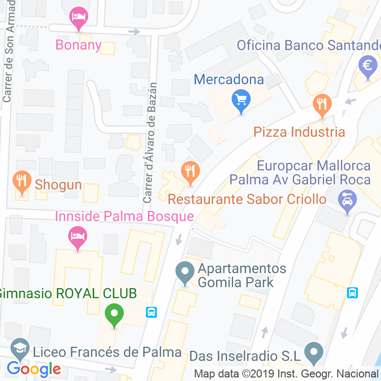 Código Postal calle Colombia en Palma de Mallorca