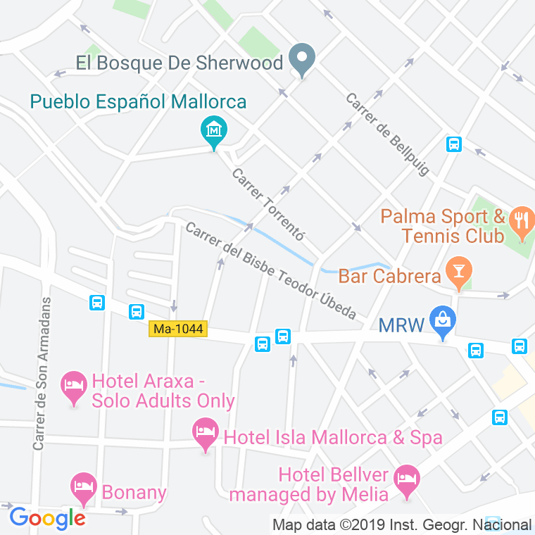 Código Postal calle Josep Sureda Blanes en Palma de Mallorca